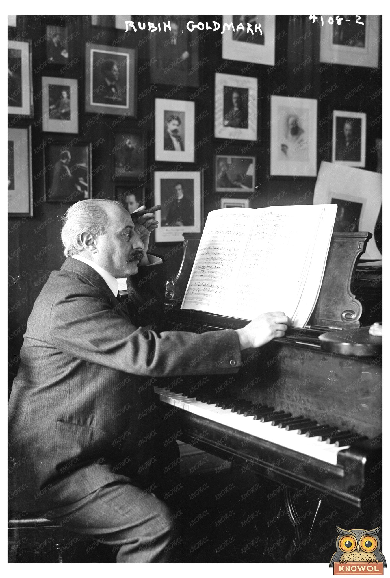 1917 Portrait of Influential American Composer