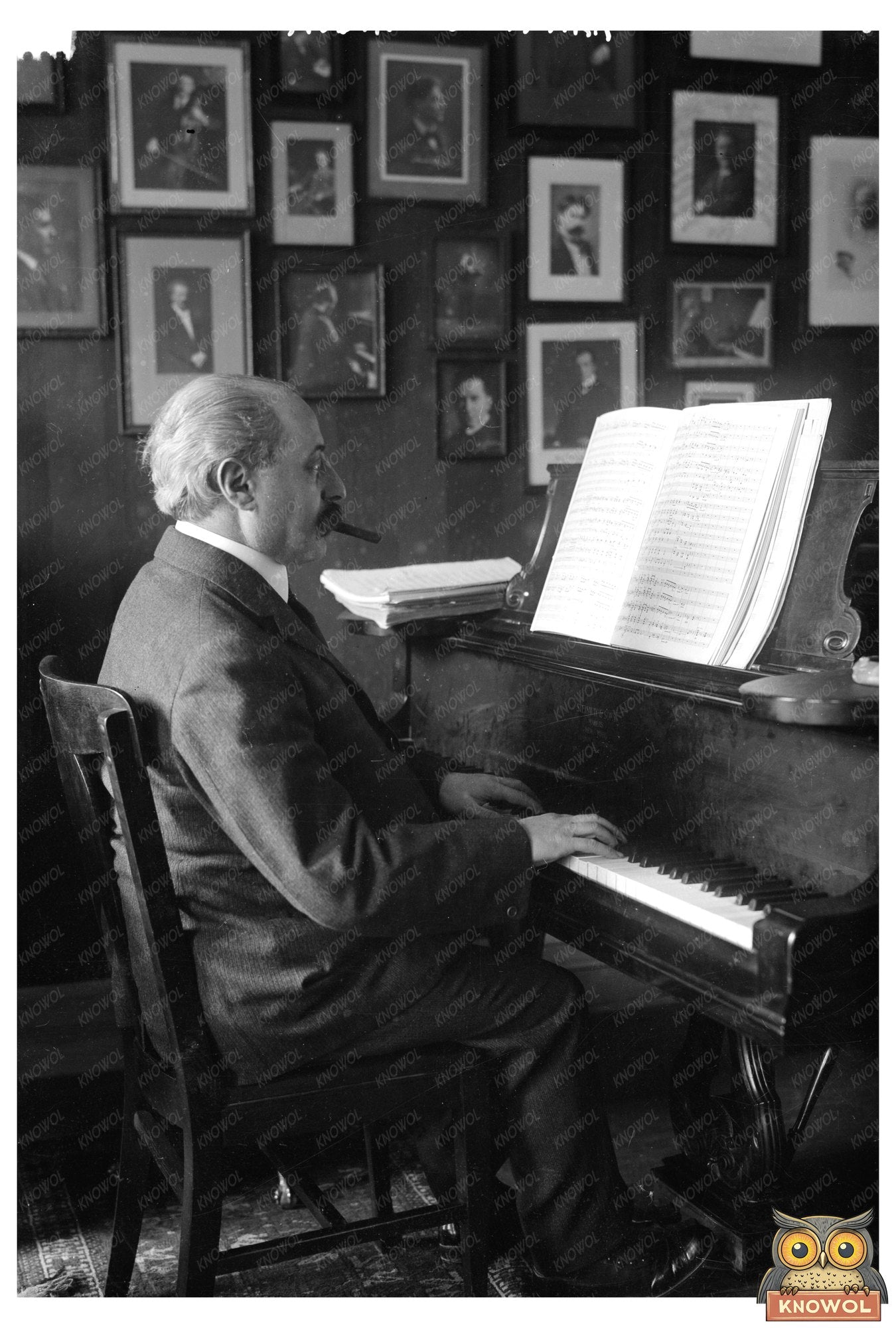 1917 Portrait of a Notable American Composer
