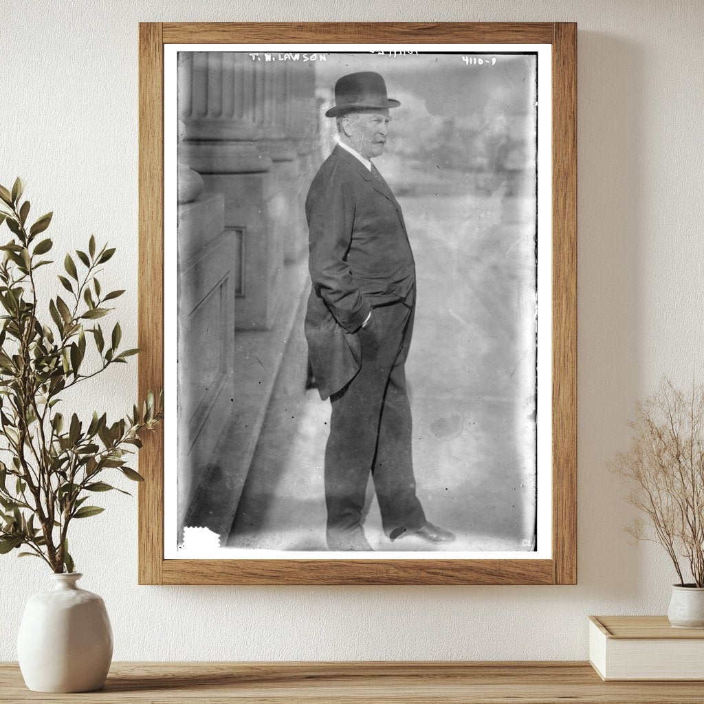Historic T.W. Lawson Print, Vintage Art