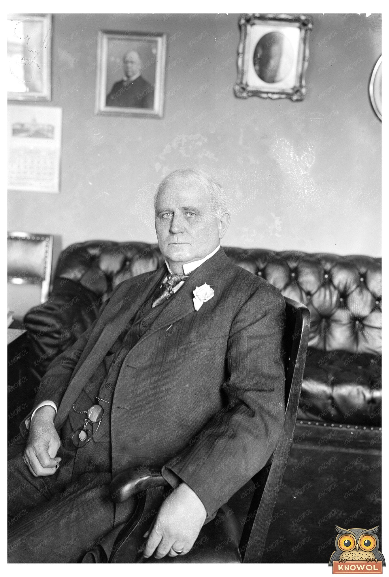 Vintage Portrait of Champ Clark, U.S. House Leader