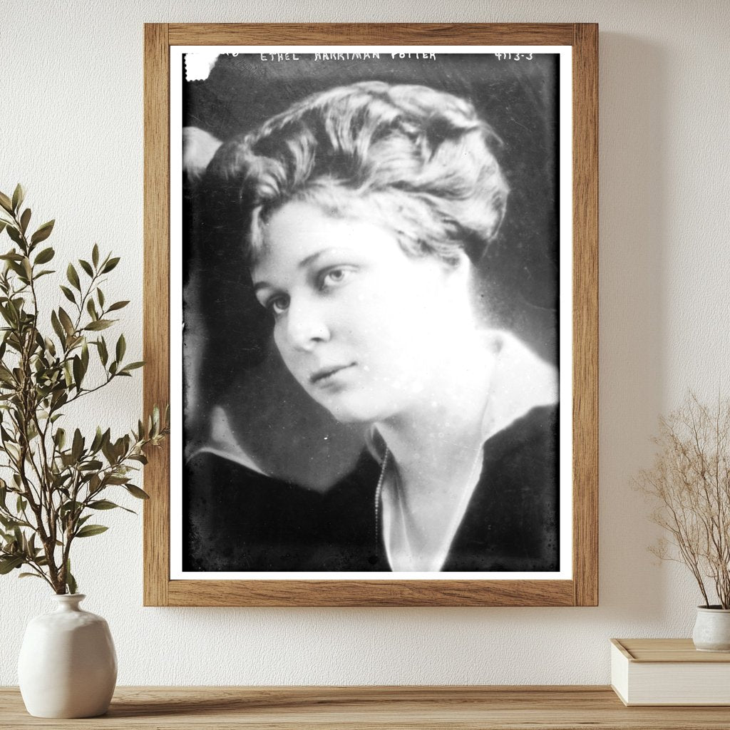 Historic Ethel Harriman Potter Print, Vintage Art
