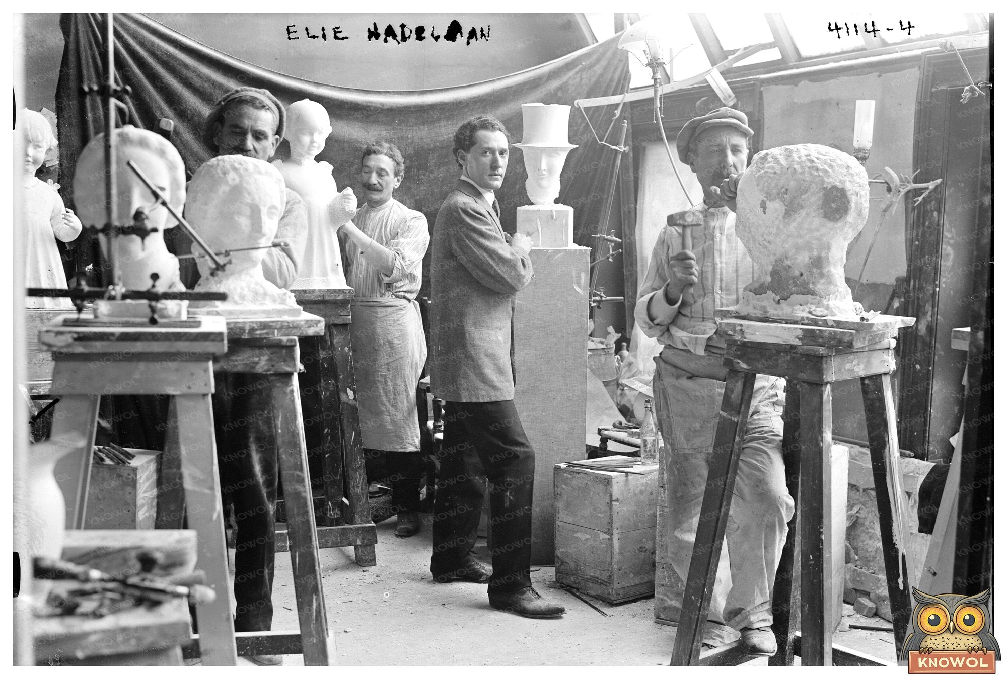 Modern Art Pioneer: Elie Nadelman Portrait Circa 1915