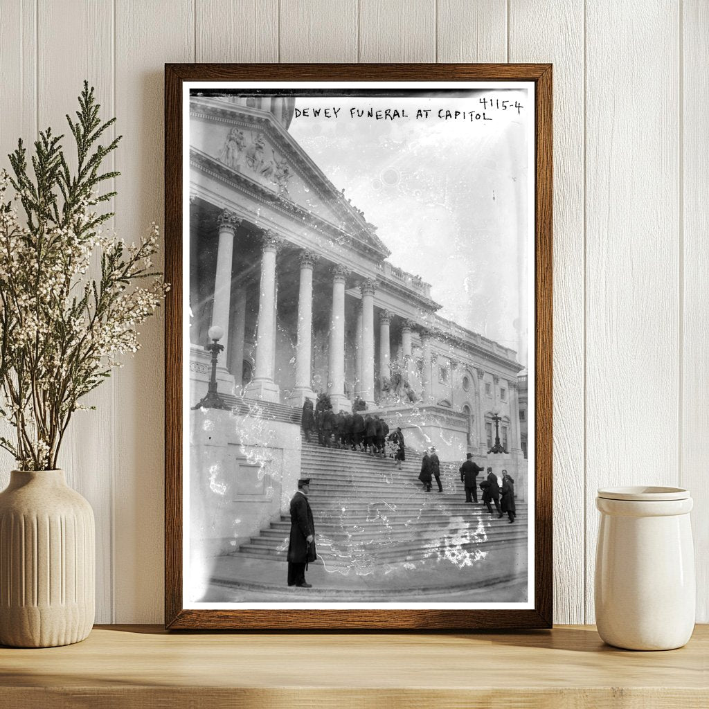 1917 Capitol Memorial: Admiral Deweys Last Rites