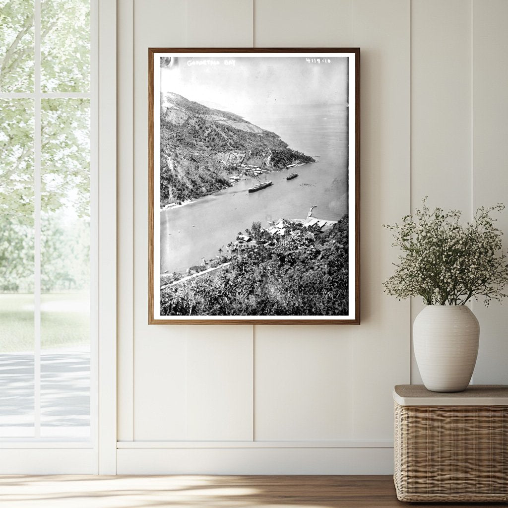 Historic Gorontalo Bay Print, Vintage Art