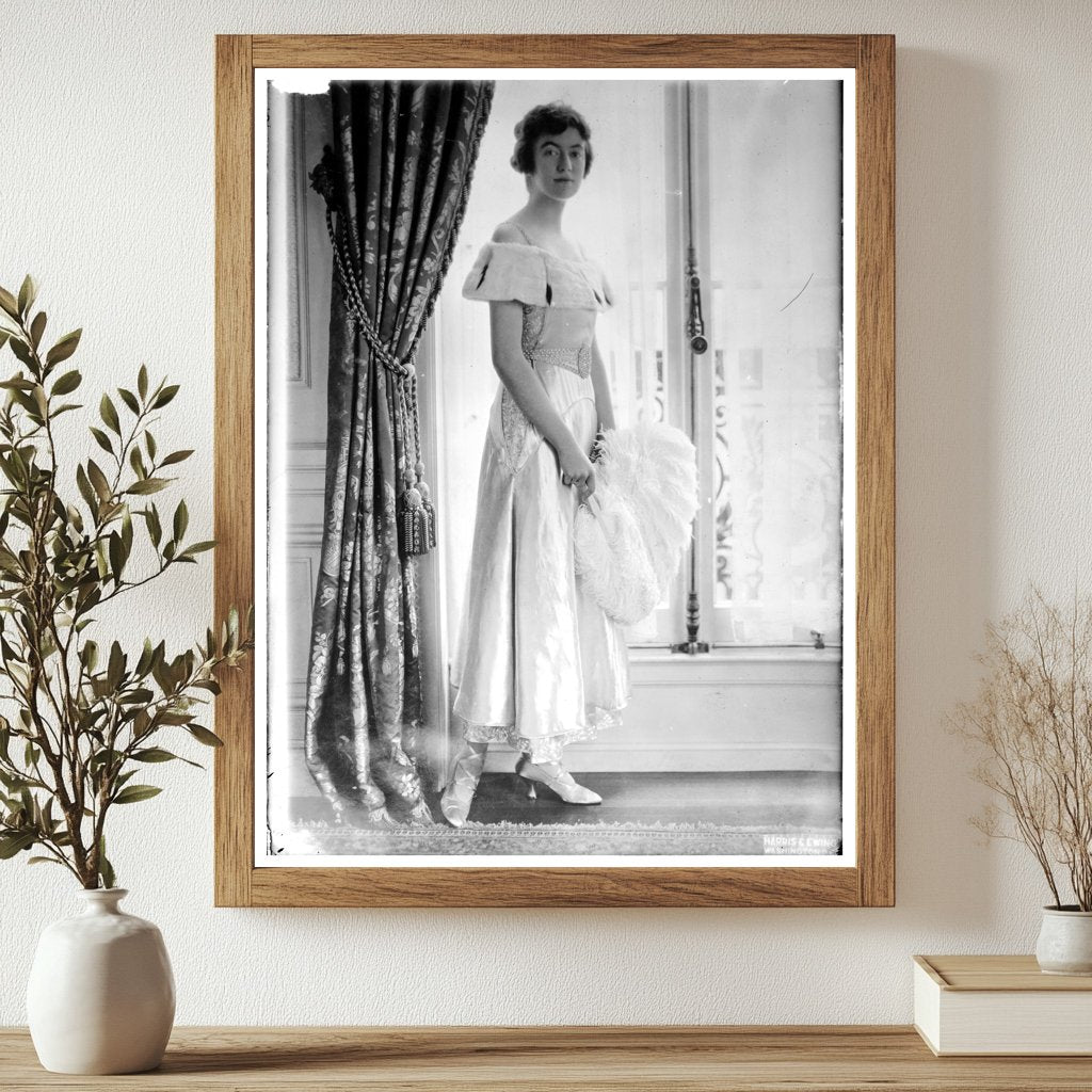 Historic (Margaret Fahnestock) Mrs. Benj. Holcombe Print, Vintage Art