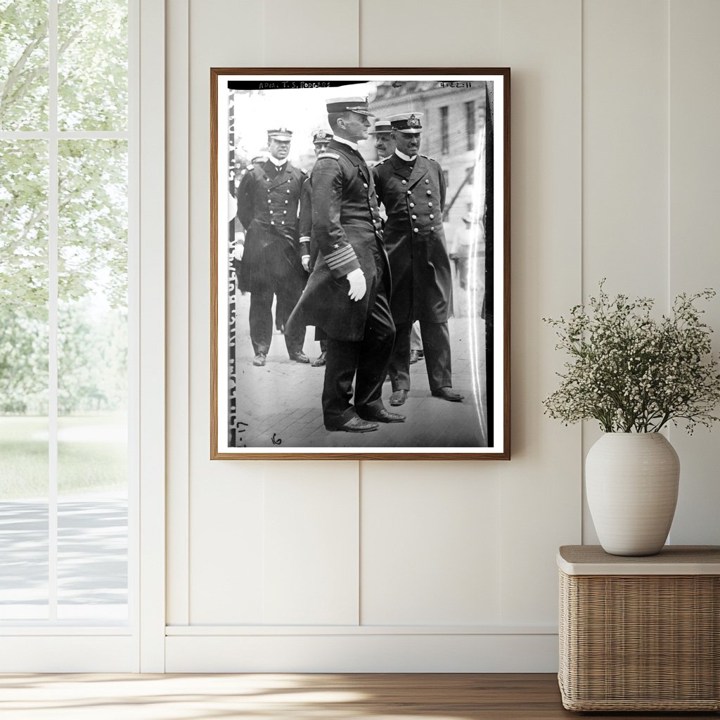 Historic Adm. T.S. Rodgers Print, Vintage Art