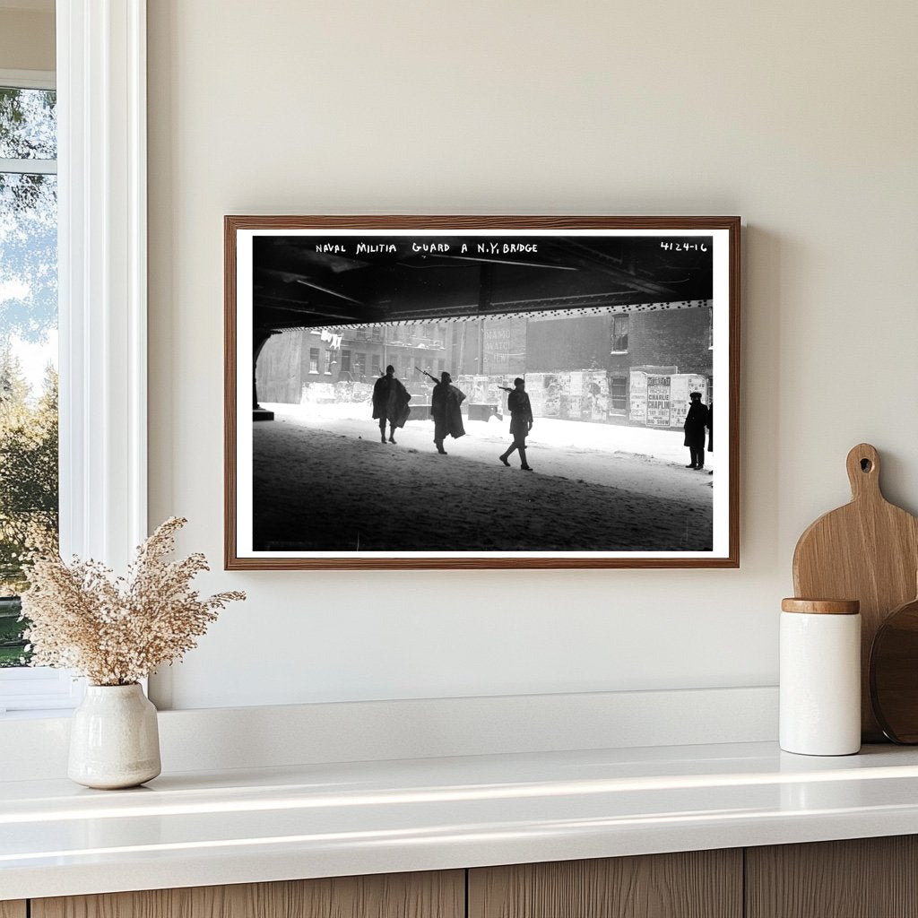 1917 Naval Militia Secures NYC Bridge During War