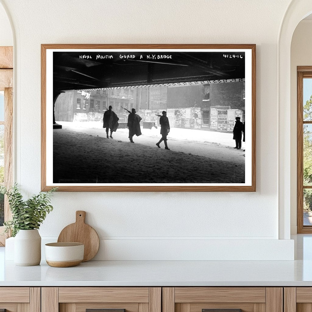 1917 Naval Militia Secures NYC Bridge During War