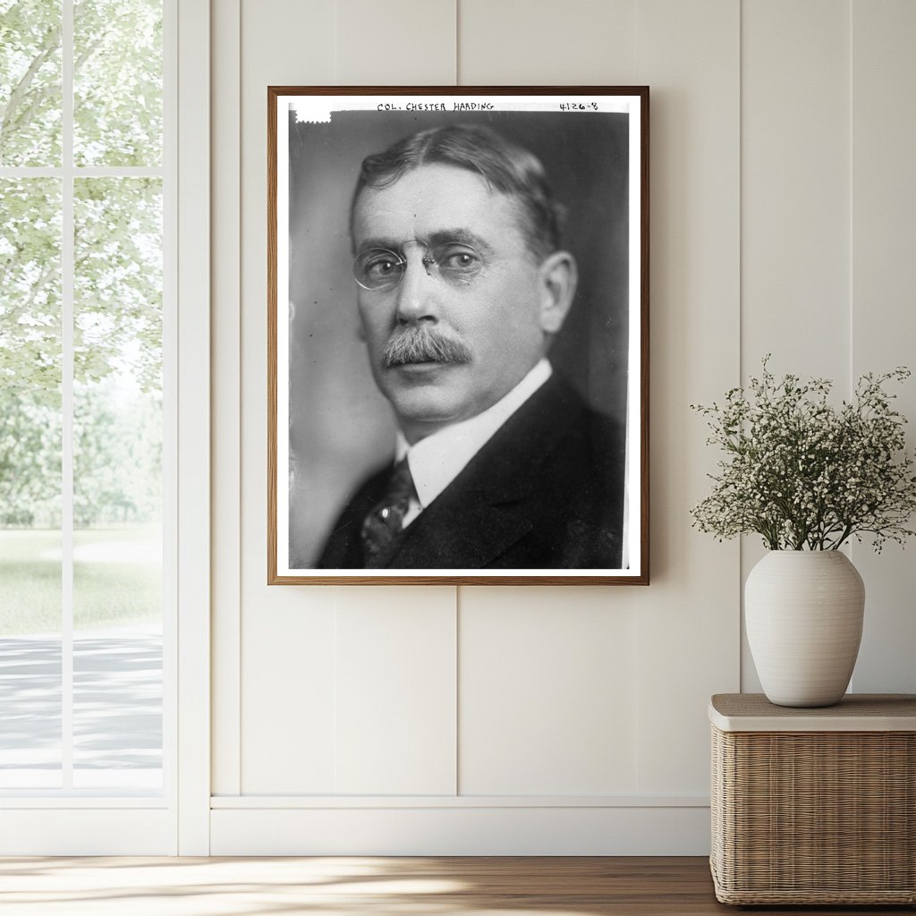 Historic Col. Chester Harding Print, Vintage Art