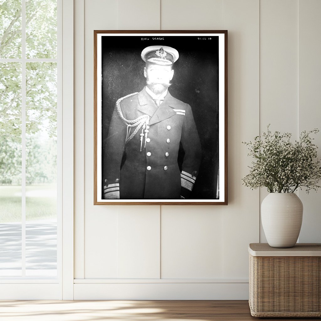 Historic King George Print, Vintage Art