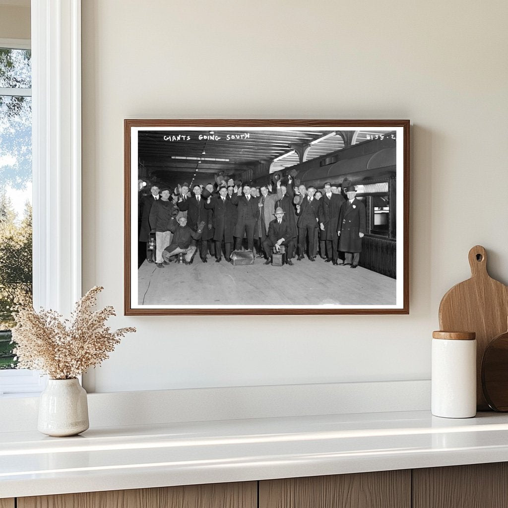 1917 New York Giants Baseball Spring Training Journey