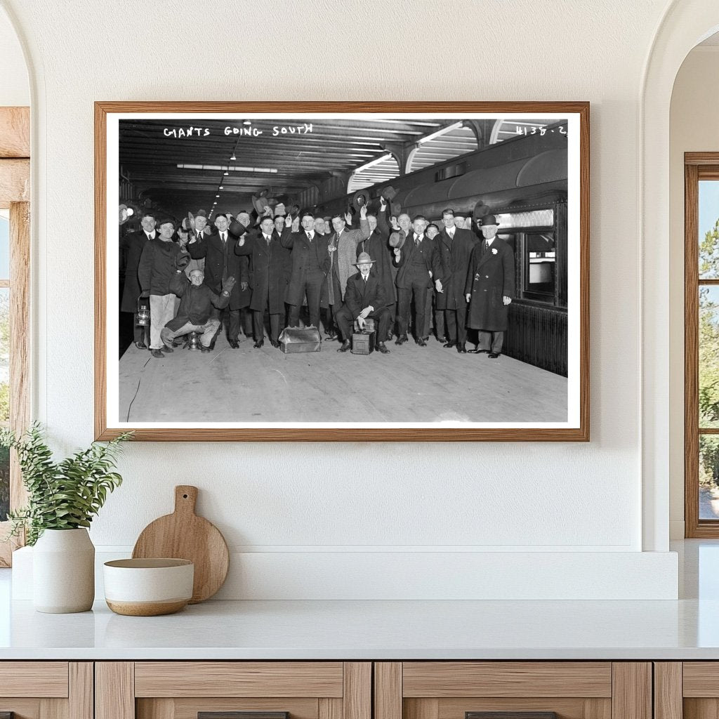 1917 New York Giants Baseball Spring Training Journey