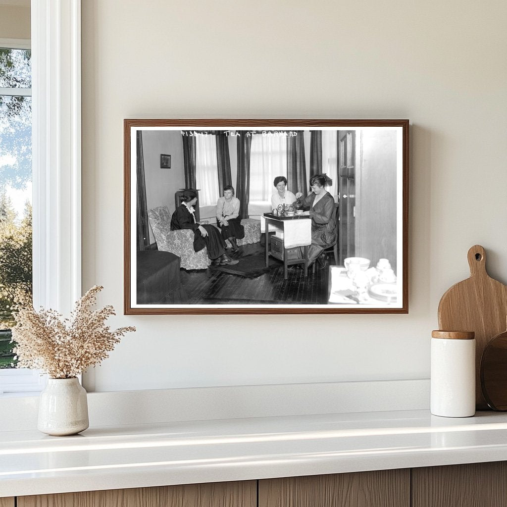 Elegant Afternoon Tea at Barnard College, 1915-1920