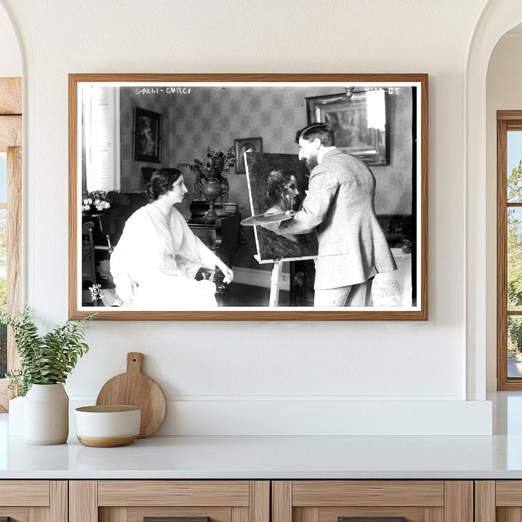 Celebrated Opera Star in Graceful 1917 Portrait