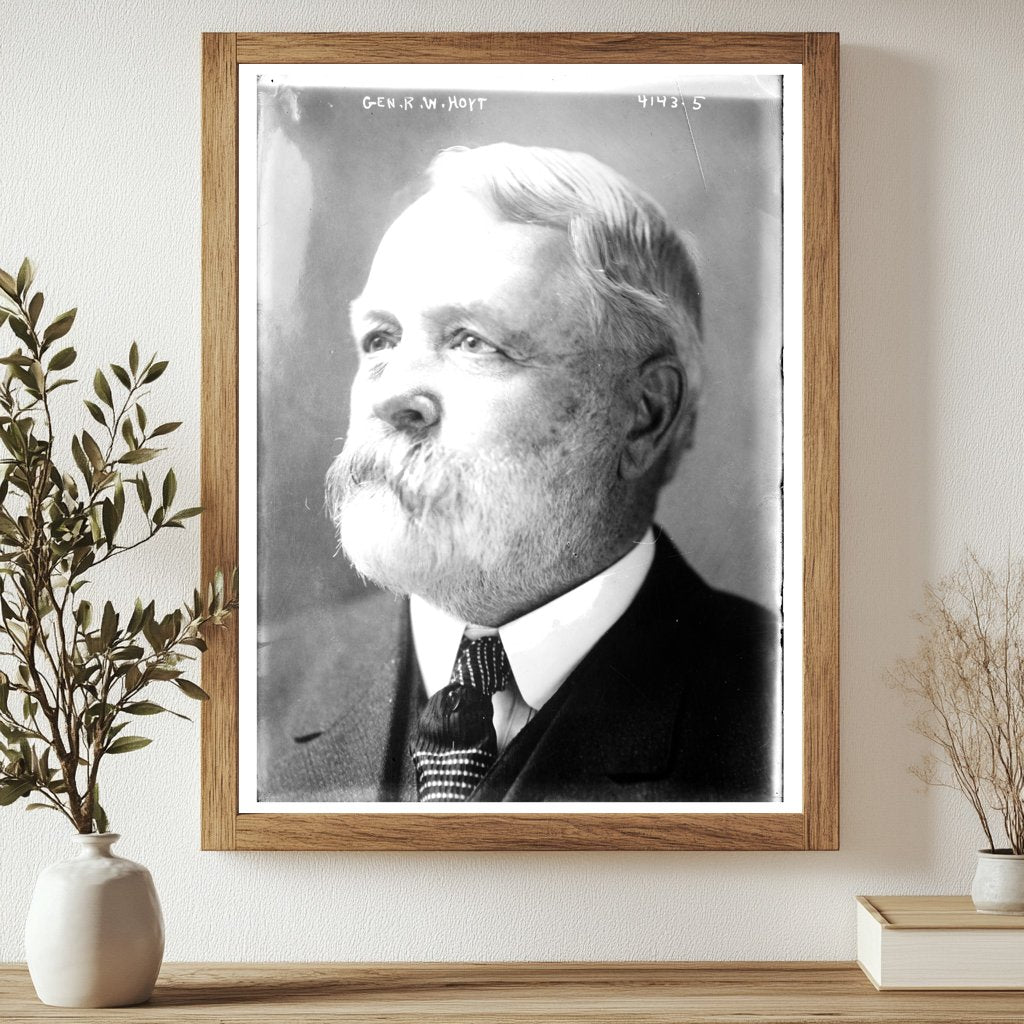 Historic Gen. R.W. Hoyt Print, Vintage Art