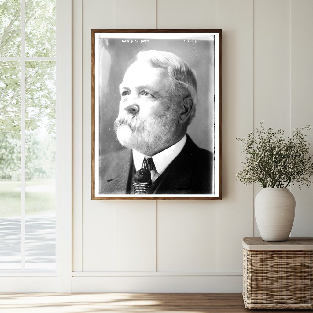 Historic Gen. R.W. Hoyt Print, Vintage Art
