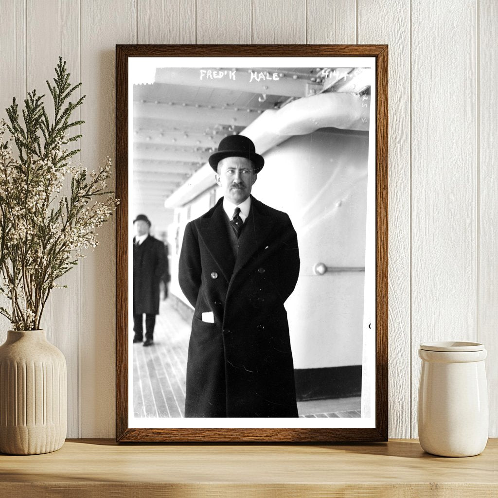 Early 20th Century Politician Portrait: Fredrick Hale
