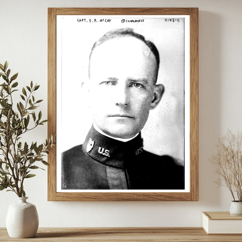 Historic Capt. F.R. McCoy Print, Vintage Art