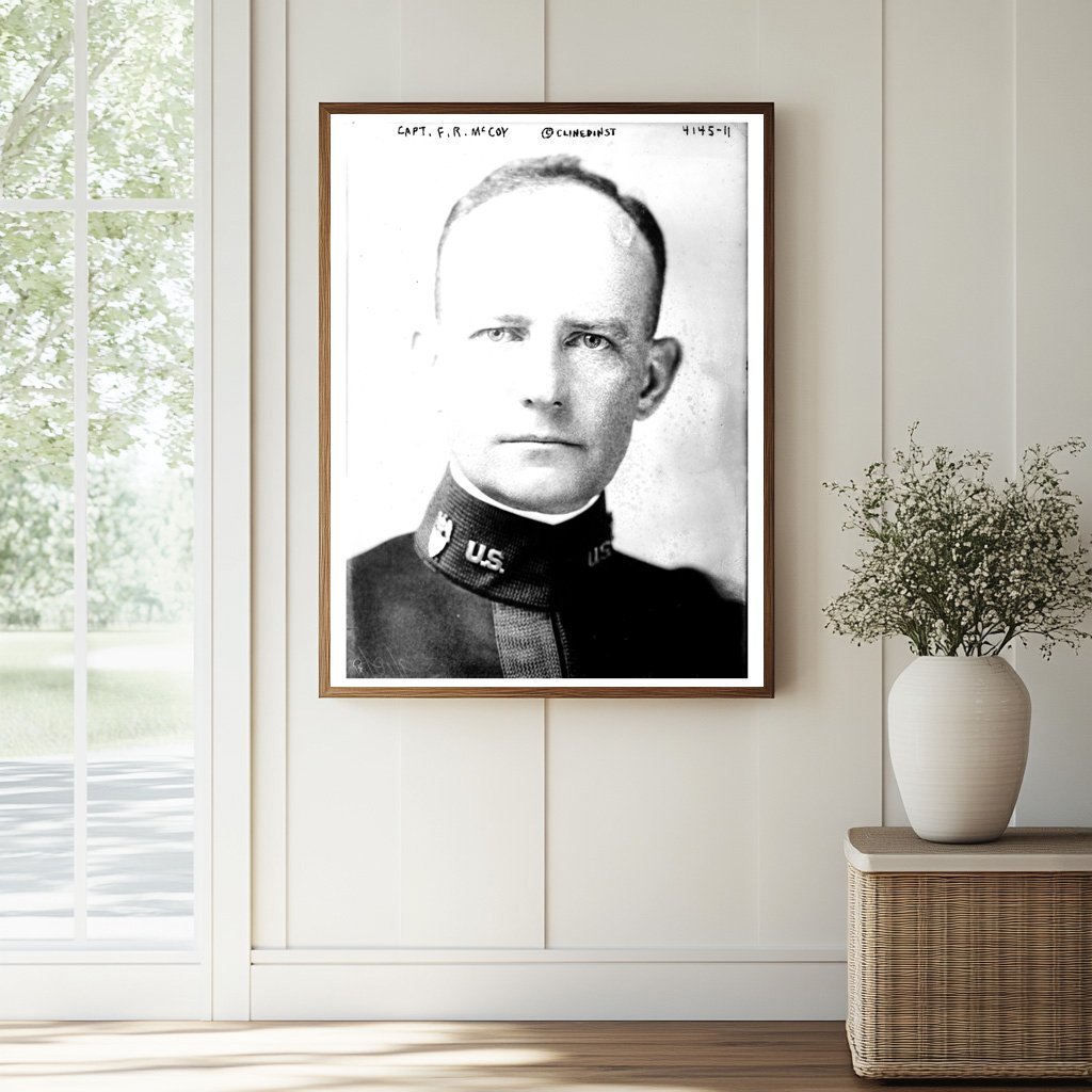 Historic Capt. F.R. McCoy Print, Vintage Art
