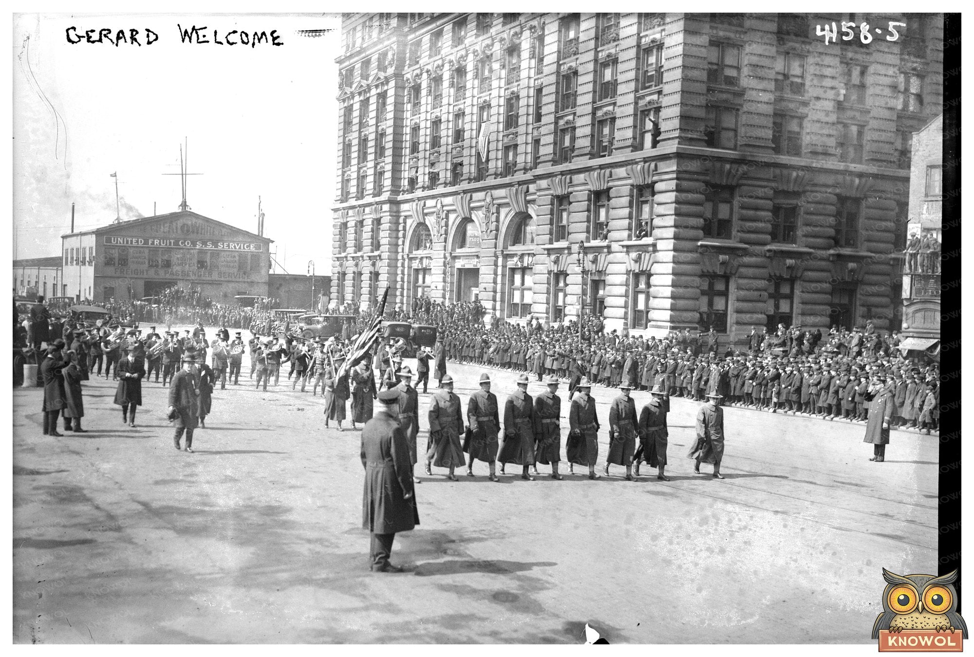 Historic 1917 New York City Architectural Scene
