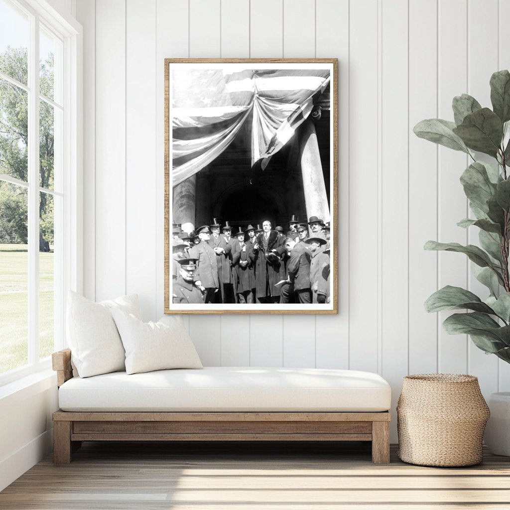 Historic 1917 City Hall Gathering Moment