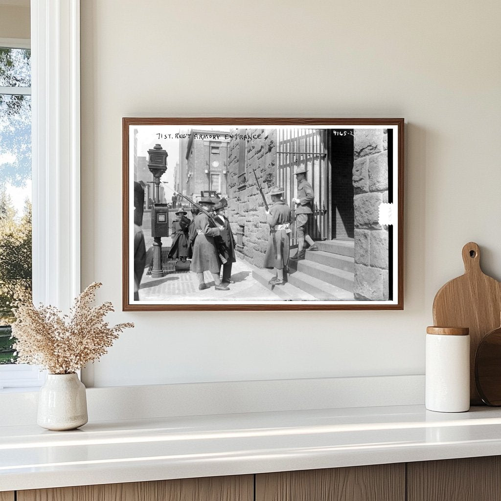 Historic 71st Regiment Armory Entrance, 1917