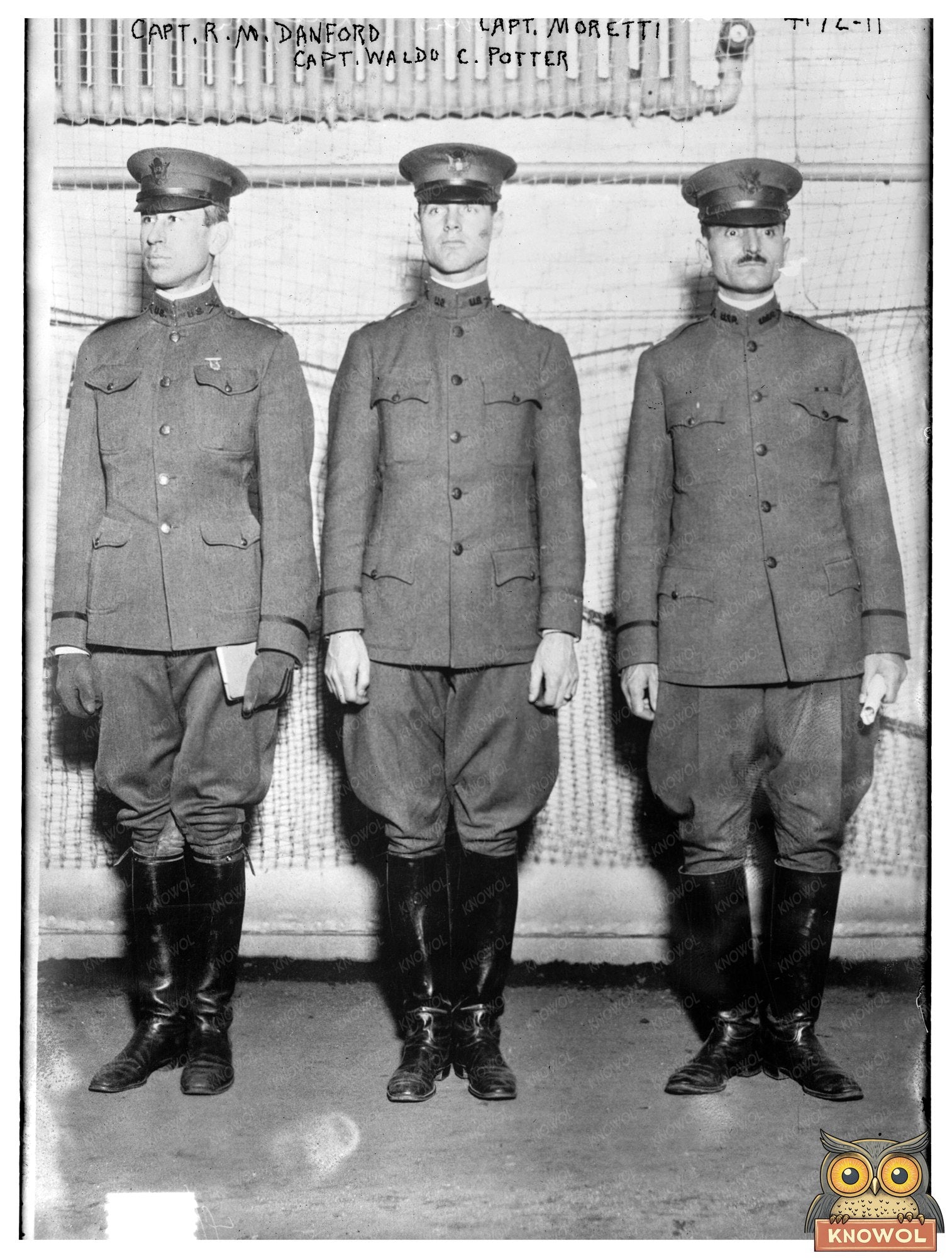 Historic Capt. R. M. Danford, Capt. Waldo C. Potter, Capt. Moretti Print, Vintage Art