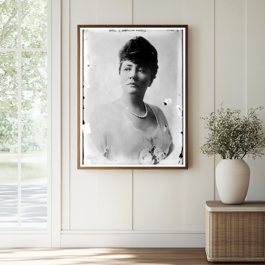 Historic Mrs. J. Hamilton Lewis Print, Vintage Art