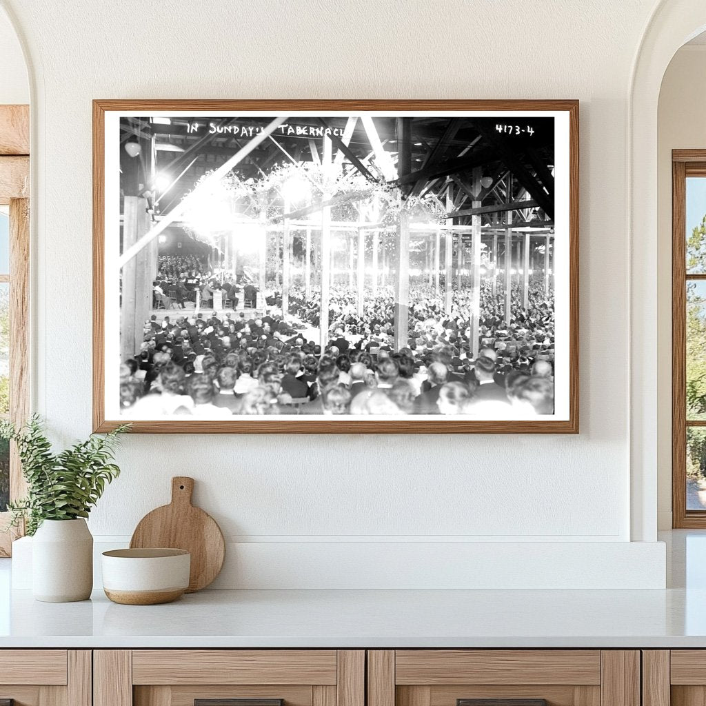 1917 Interior of a Vibrant Sunday Tabernacle
