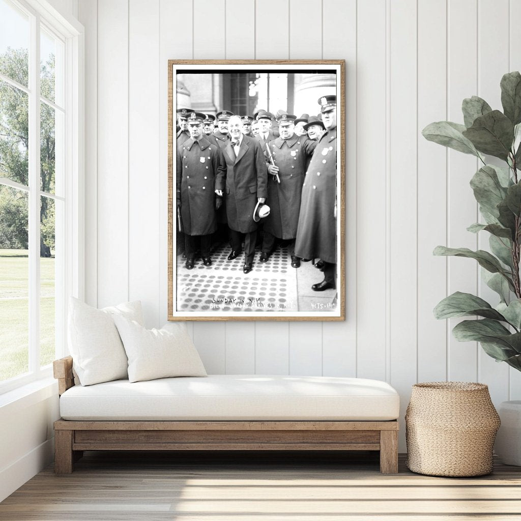 Evangelist Billy Sundays Historic Arrival in NYC, 1915