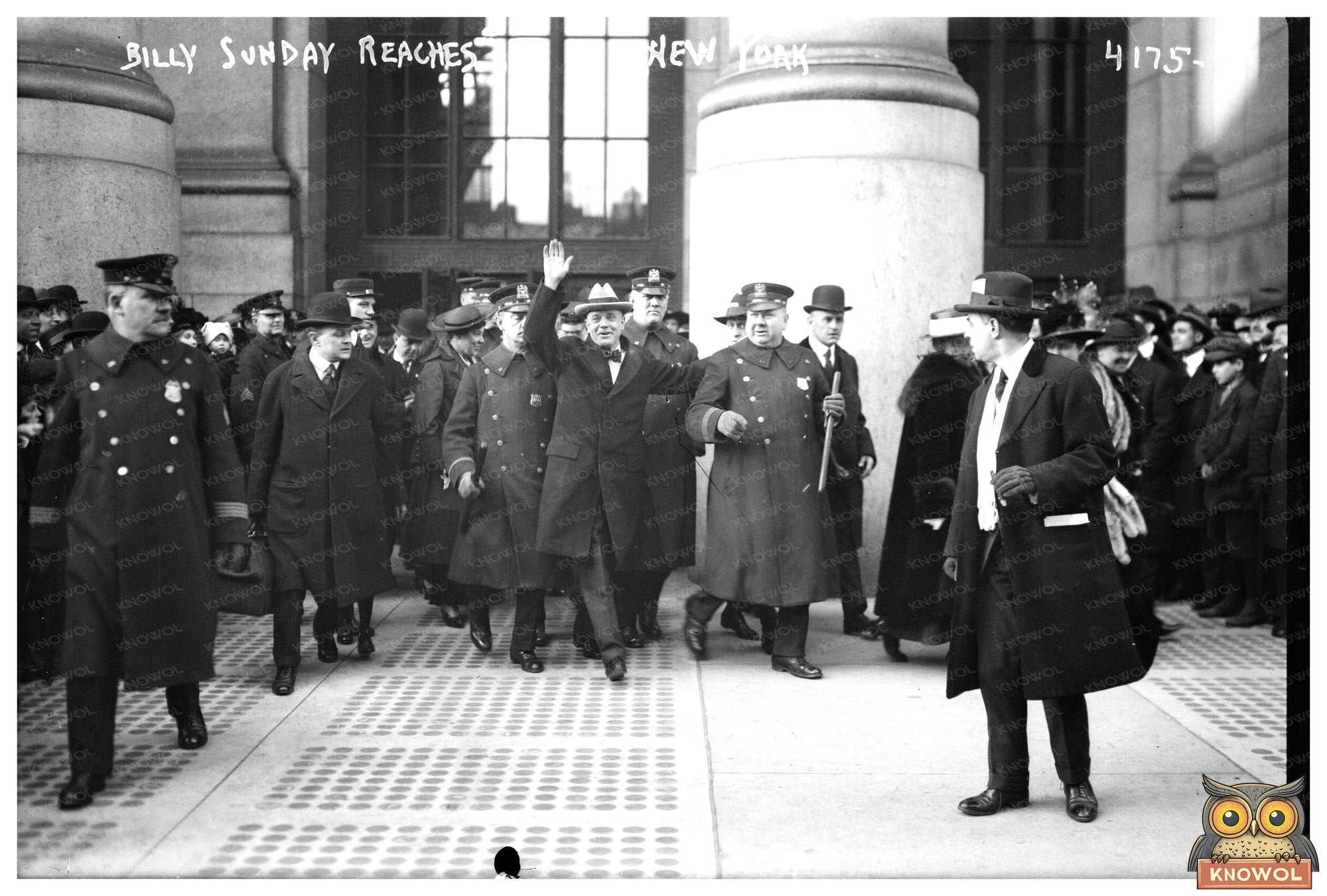 Evangelist Billy Sunday Arrives in Vibrant NYC, ca 1915
