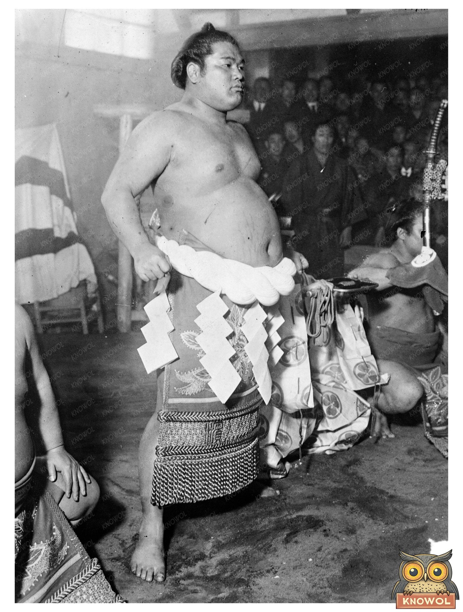 Historic Onishiki who won 10-day wrestling tournament, Japan Print, Vintage Art
