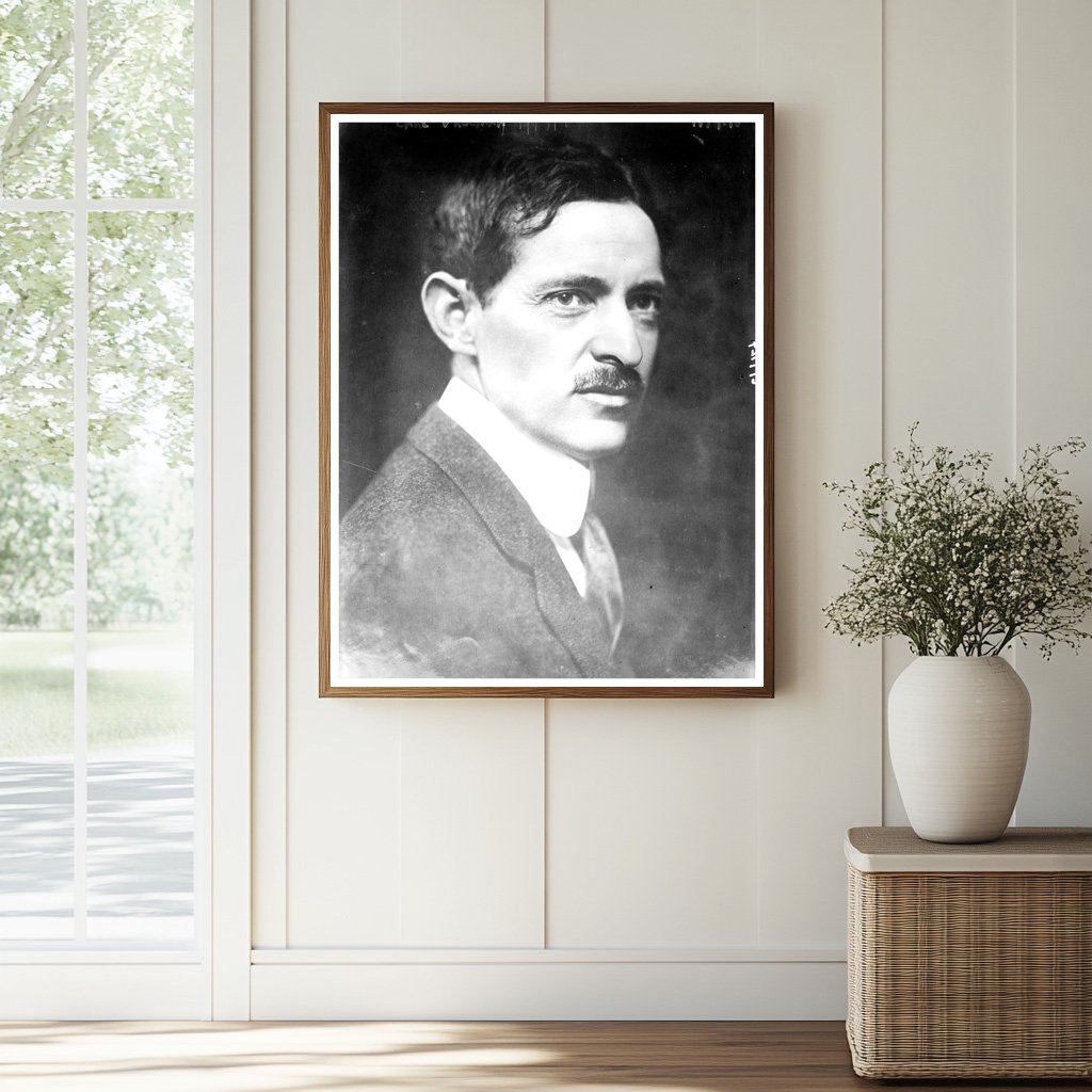 Historic Carl Vrooman Print, Vintage Art