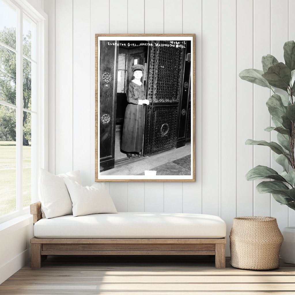 Early 20th Century Elevator Operator at Martha Washington