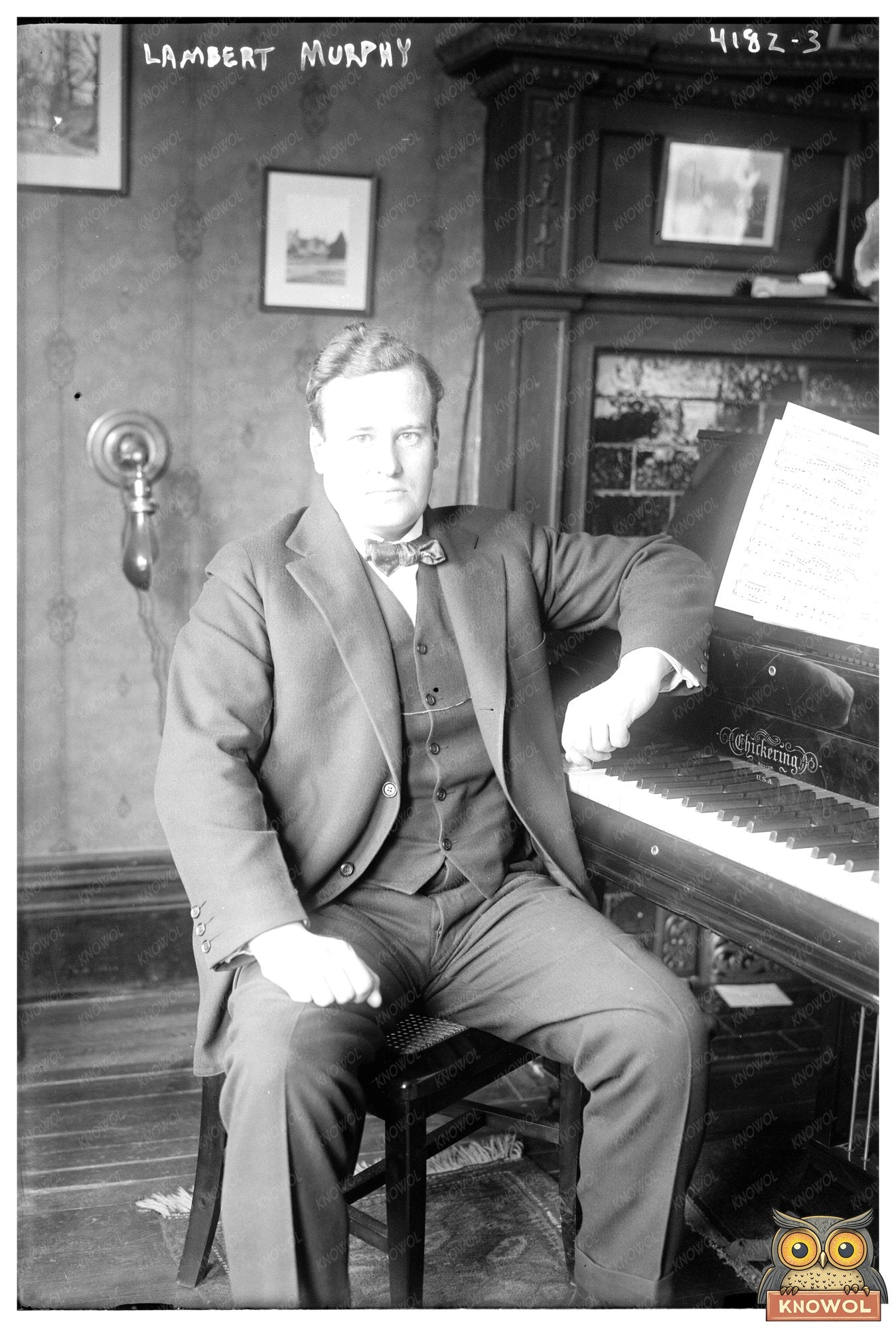 Circa 1915 Baritone Opera Singer Portrait