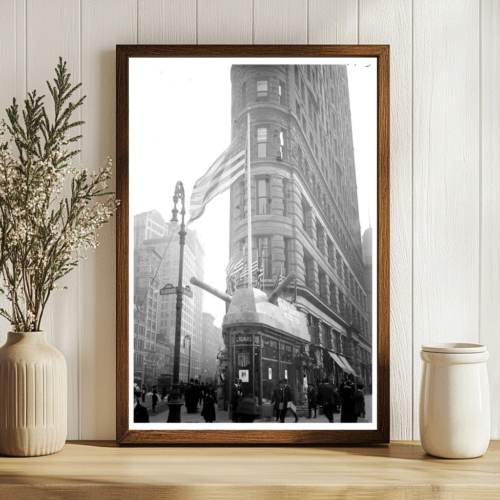 WWI Recruitment Scene at 23rd & Broadway, 1917-1918