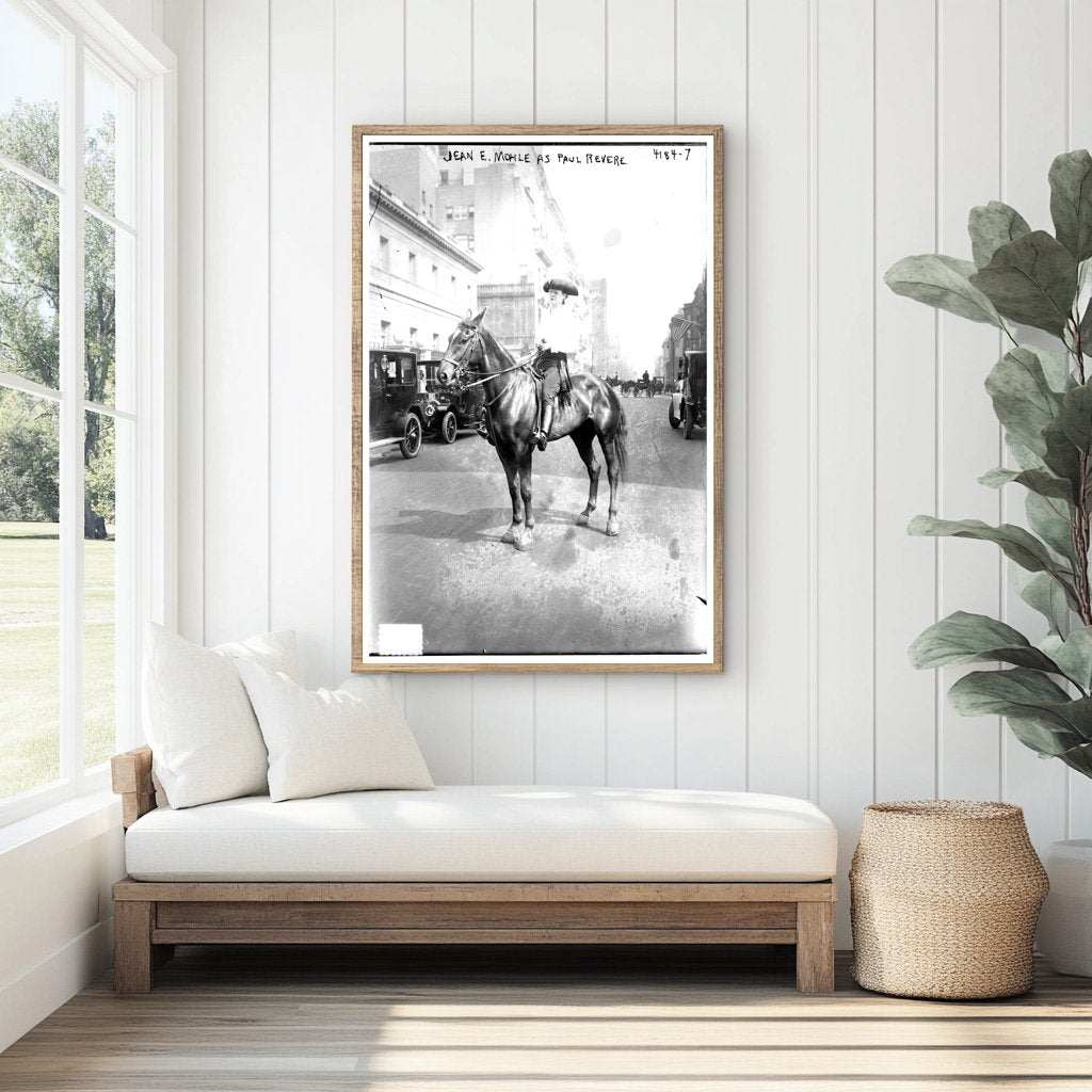 1917 Paul Revere Costume Portrait - Historic Charm