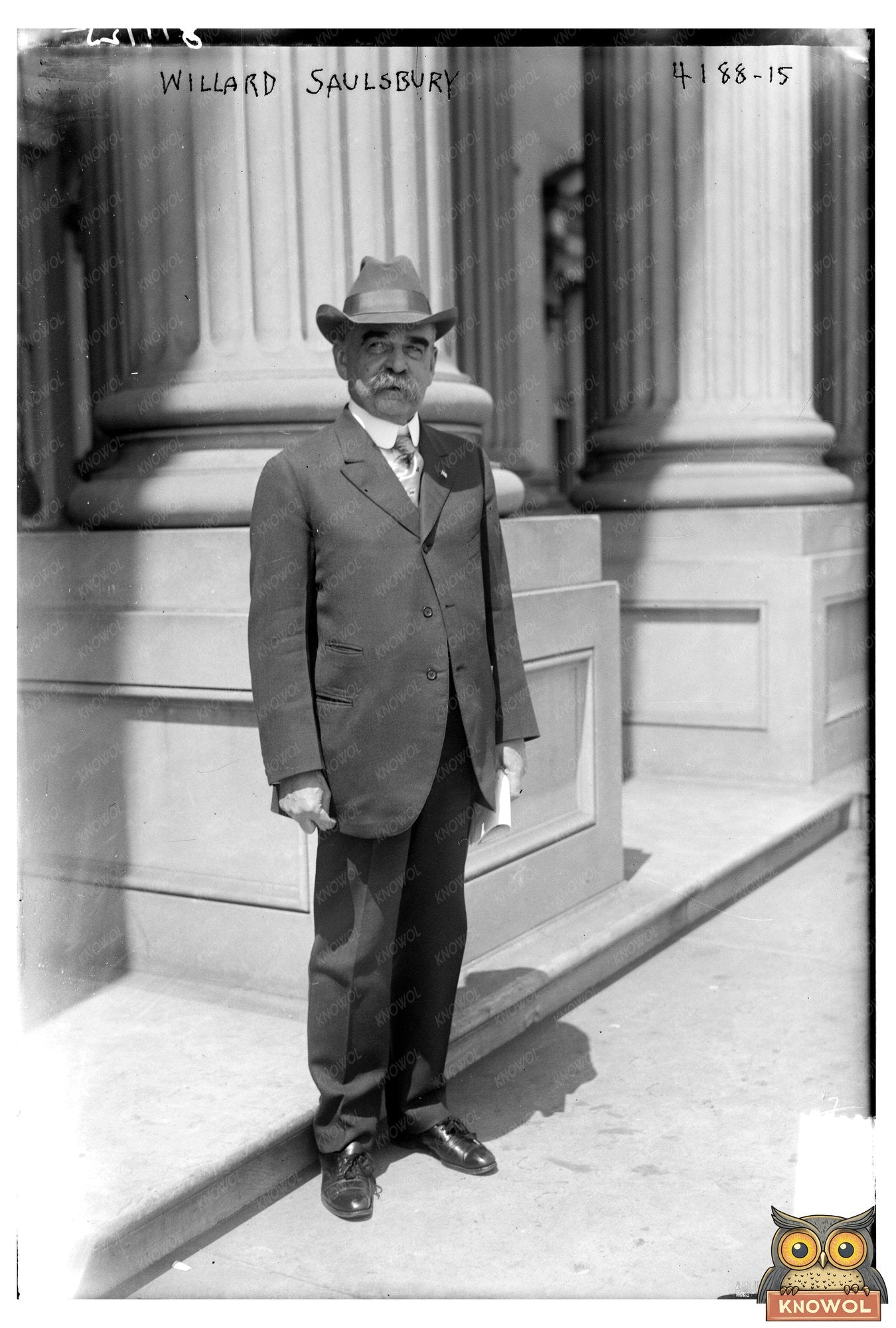 Historical Portrait of Early 20th-Century Senator