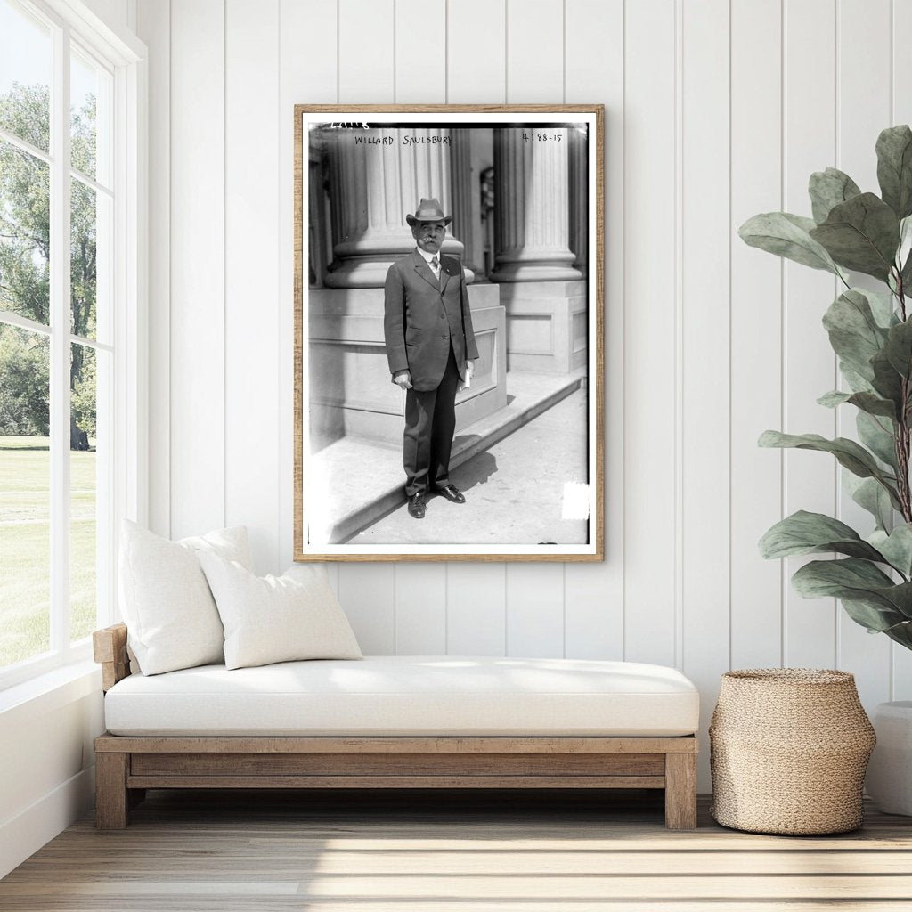 Historical Portrait of Early 20th-Century Senator