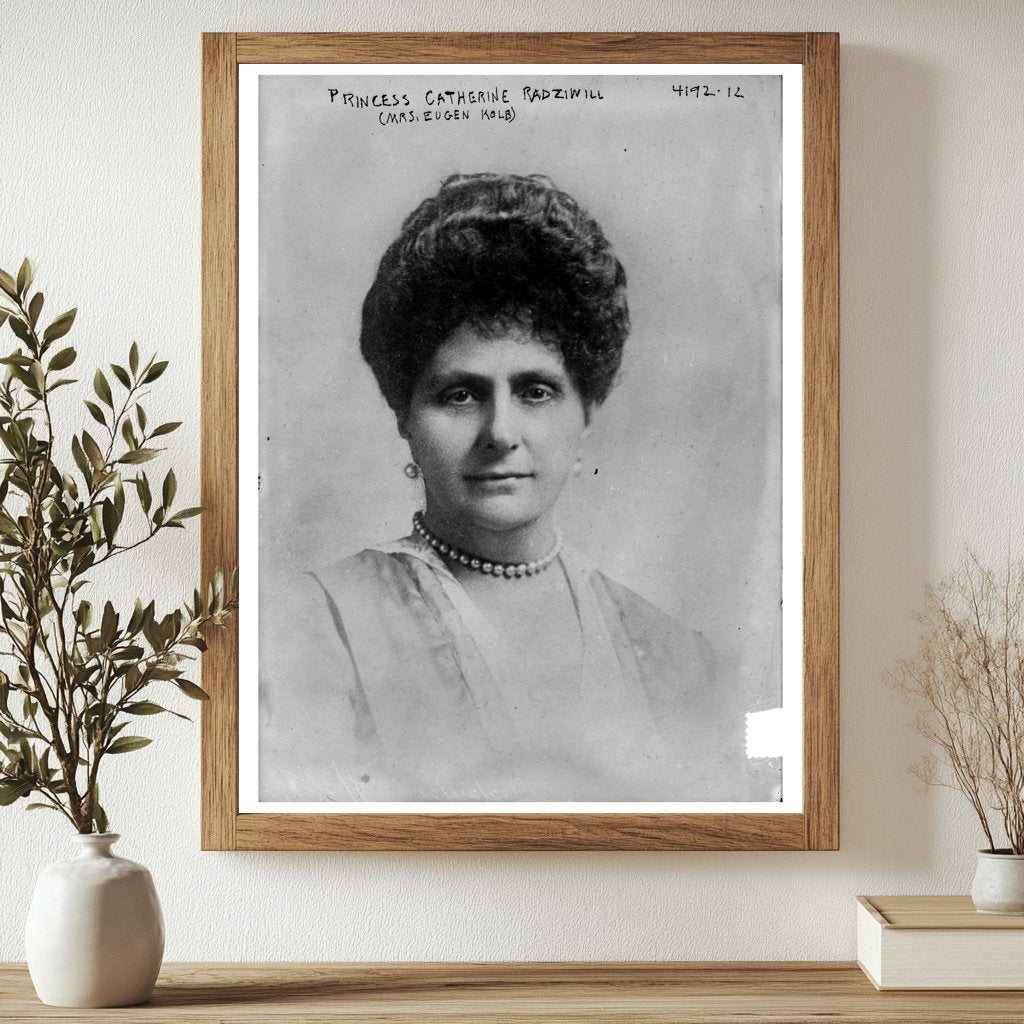 Historic Princess Catherine Radziwill (Mrs. Eugen Kolb) Print, Vintage Art