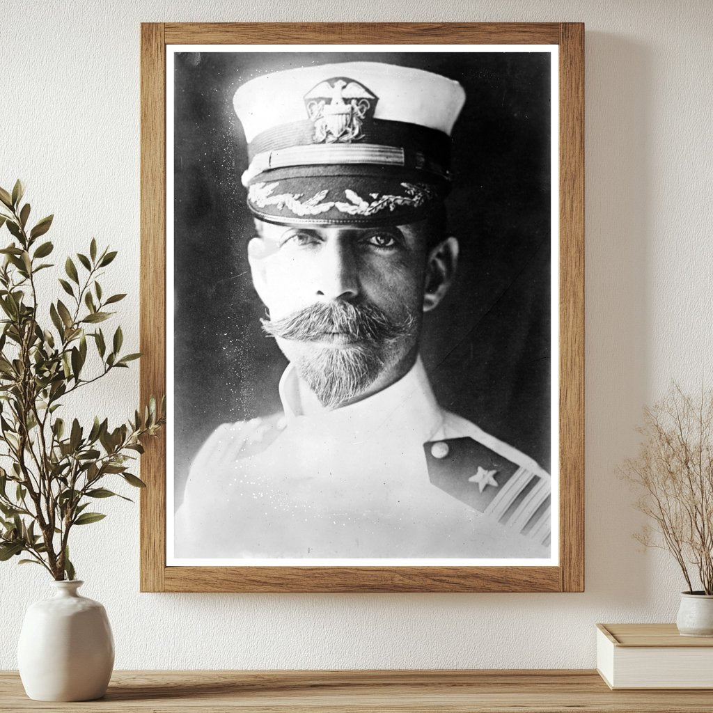 Historic Capt. Walter S. Crosley Print, Vintage Art