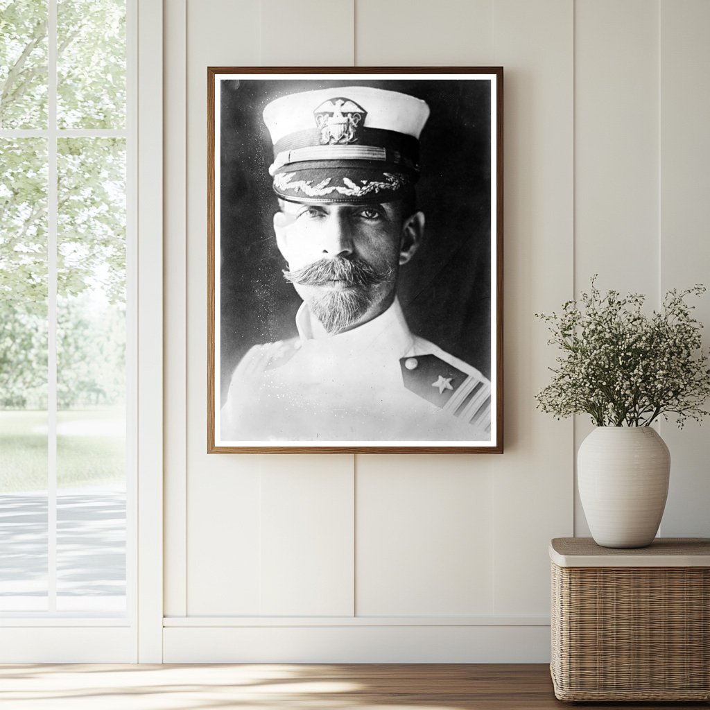 Historic Capt. Walter S. Crosley Print, Vintage Art