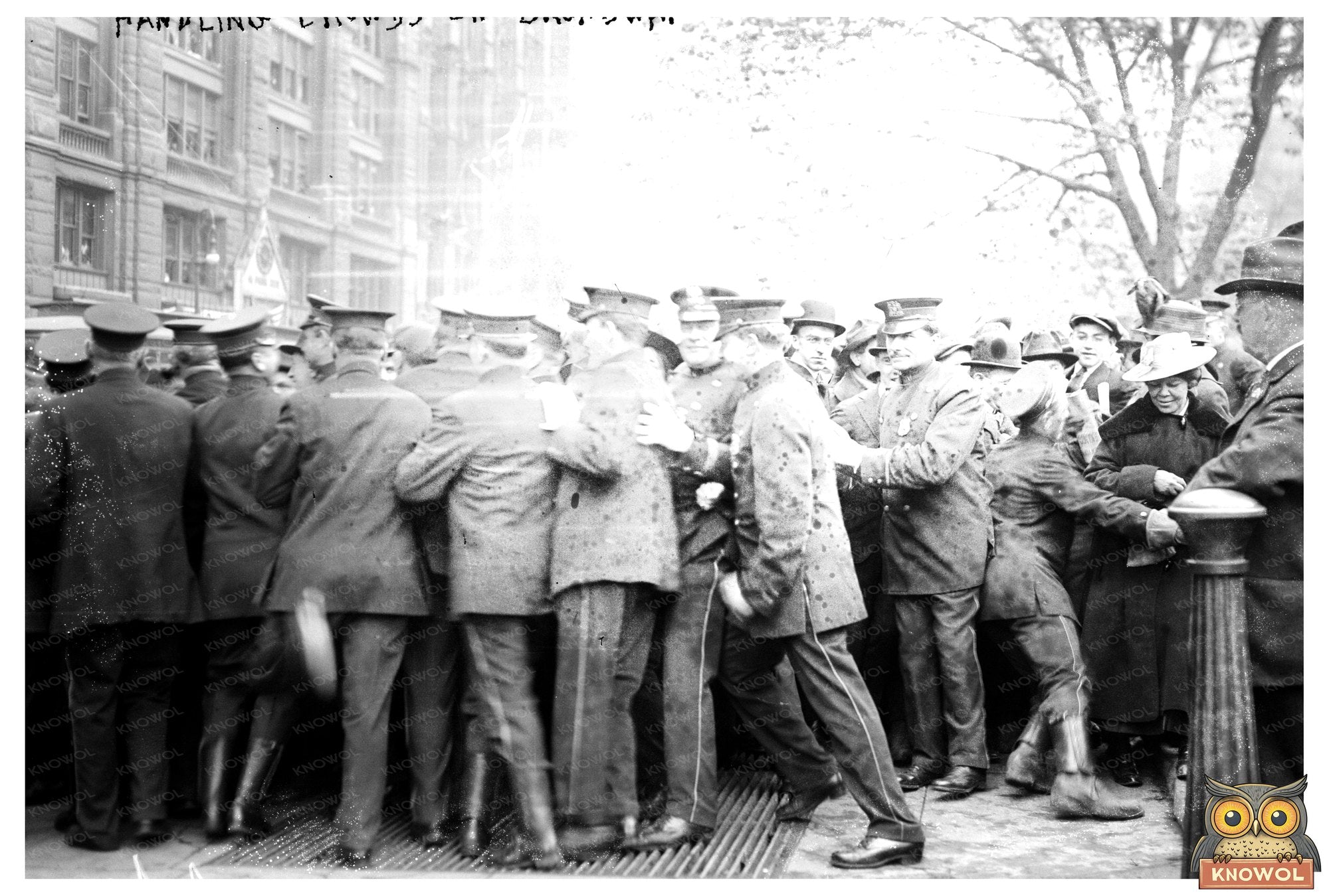 Vibrant Broadway Crowds: Urban Life Circa 1915-1920