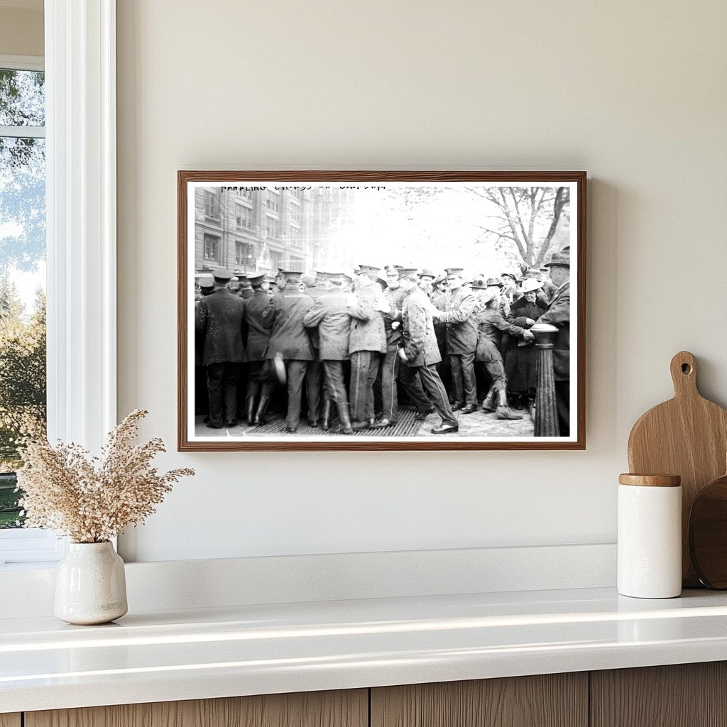 Vibrant Broadway Crowds: Urban Life Circa 1915-1920