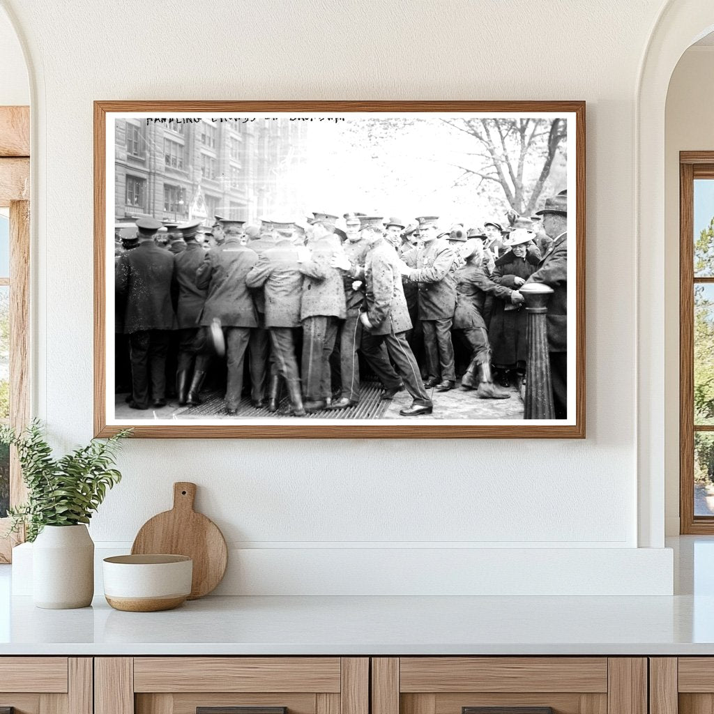 Vibrant Broadway Crowds: Urban Life Circa 1915-1920