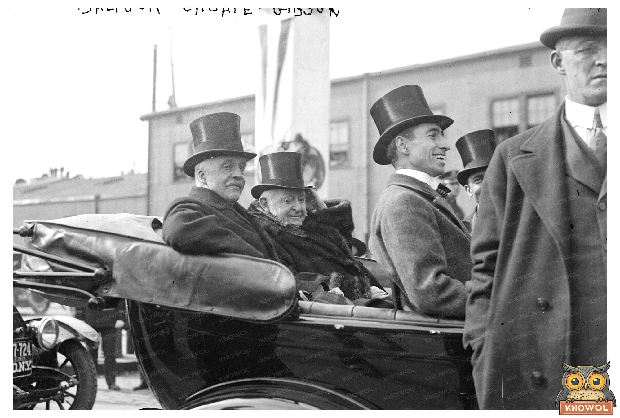 1917 Historic Meeting of Balfour, Choate, and Gibson