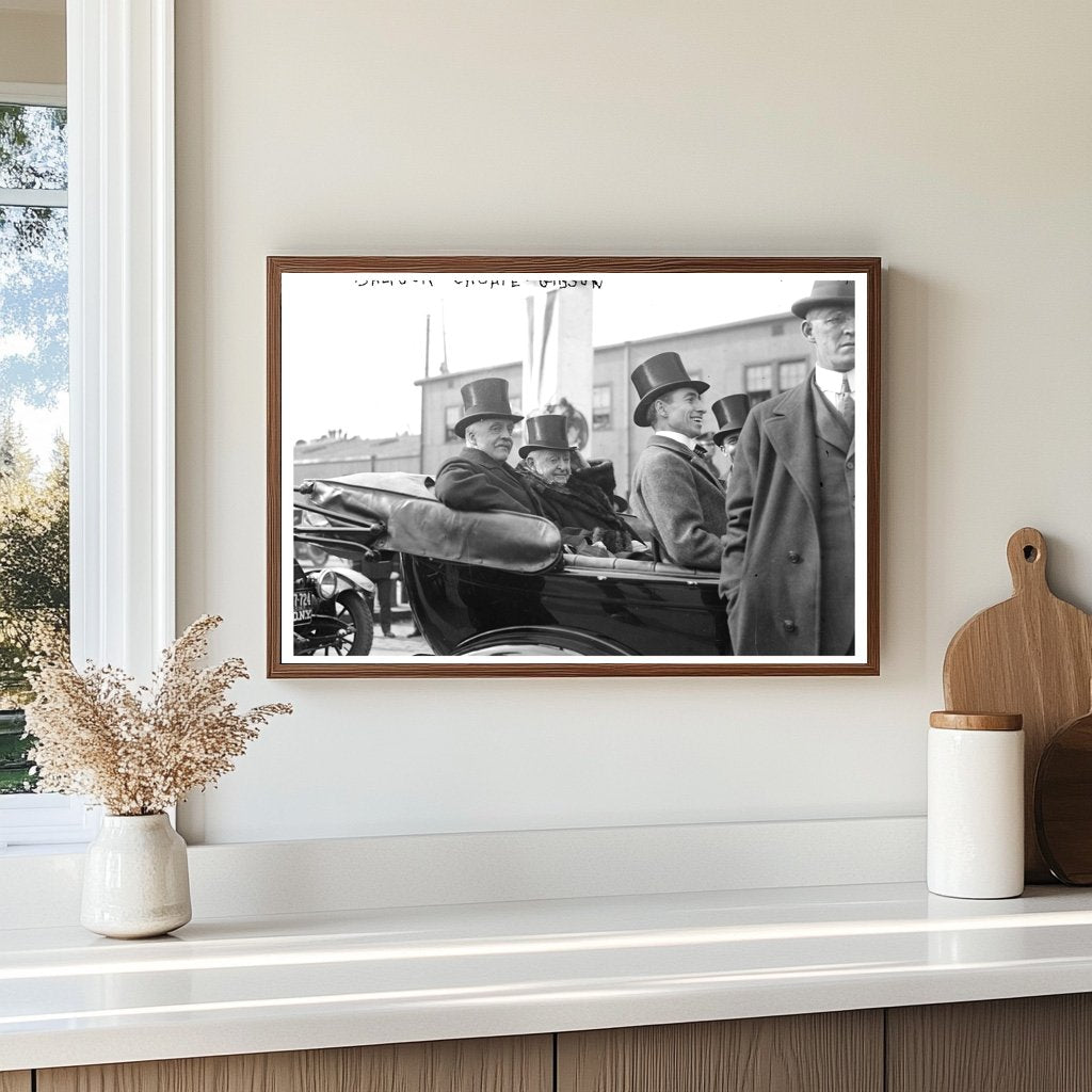 1917 Historic Meeting of Balfour, Choate, and Gibson