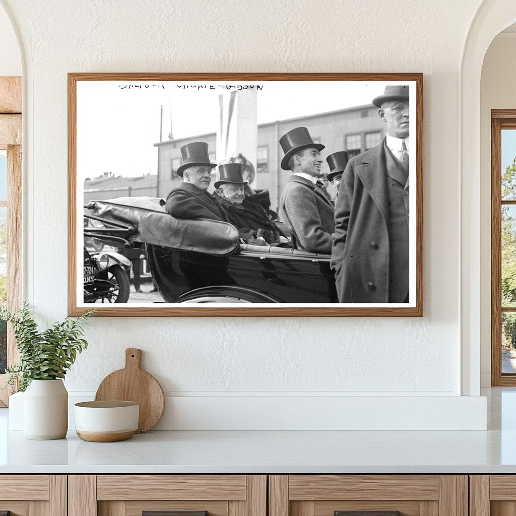 1917 Historic Meeting of Balfour, Choate, and Gibson