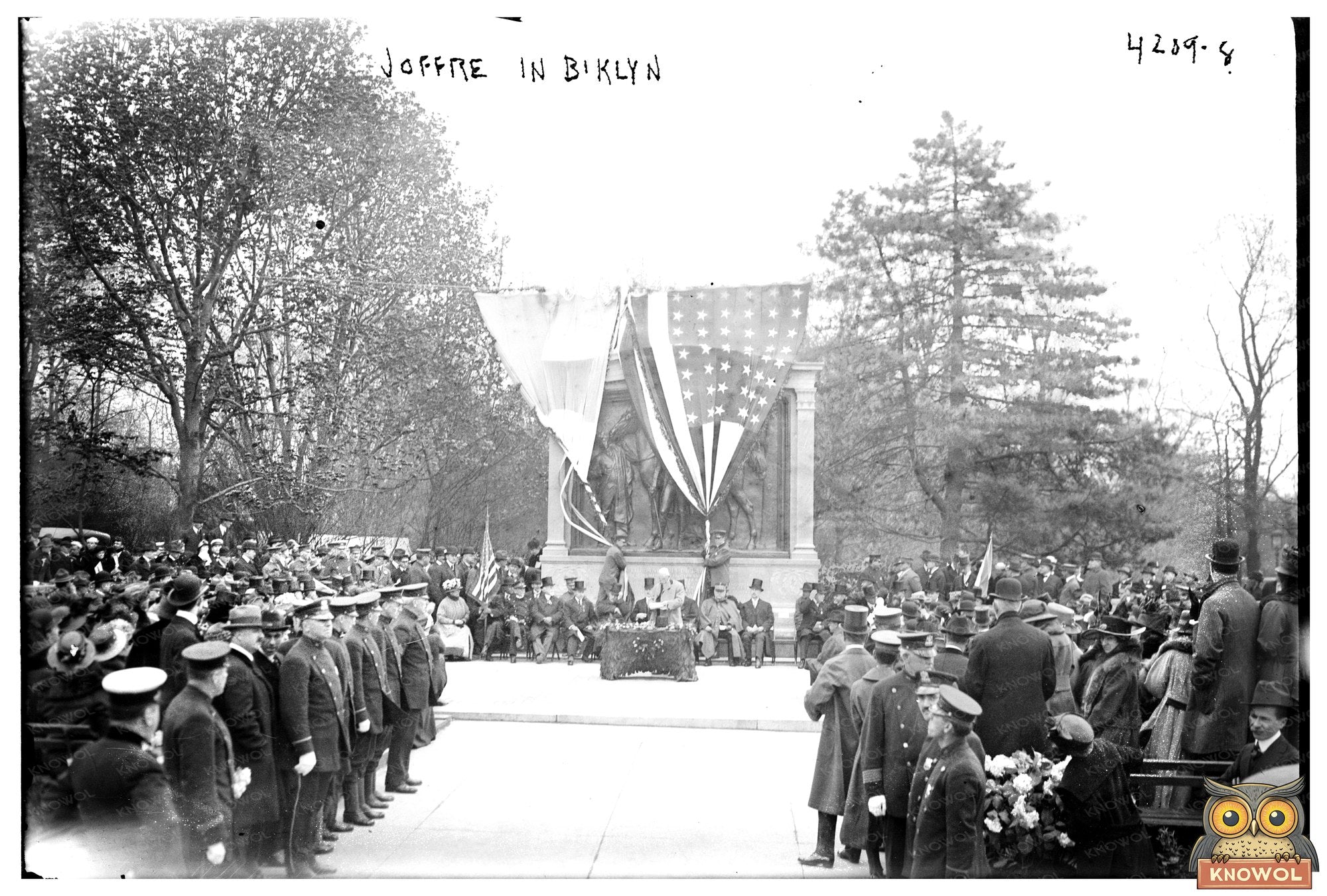 General Joffres Historic Brooklyn Visit, 1917