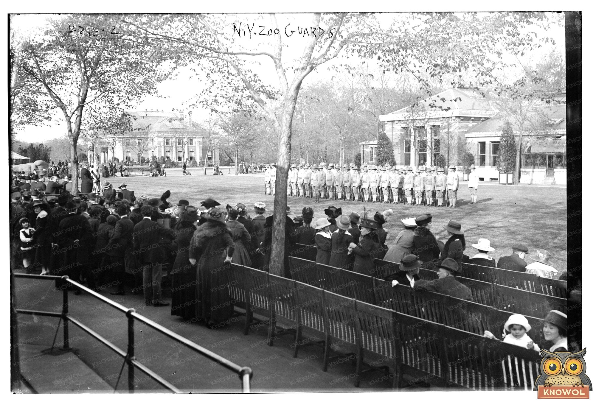 Vintage Zoo Guards at New Yorks Early 20th Century Zoo